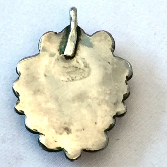 3PC VINTAGE NAVAJO TURQUOISE LEAF STERLING SILVER RING PENDANT CUFF BRACELET 34g - Picture 6 of 12